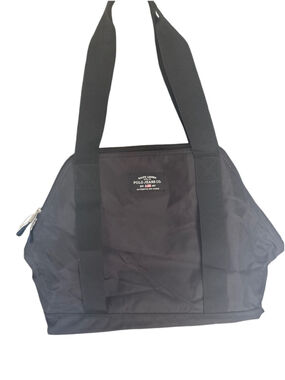 Y2K Polo Ralph Lauren Medium Black Nylon Weekender Tote Bag